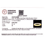 (MIA) Banda con diamantes en oro amarillo 18KT D-0.50CT