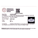 (MIA) Set de anillos con diamantes en oro blanco 18KT D-0.85CT