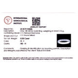 (MIA) Banda con diamantes en oro blanco 18KT D-0.50CT