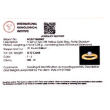 (MIA) Set con diamantes en oro amarillo 18KT D-0.10CT