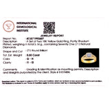(MIA) Set de anillos con diamantes en oro amarillo 18KT D-0.50CT