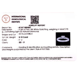 (MIA) Set con diamantes en oro blanco 18KT D-0.10CT