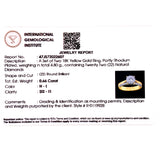 (MIA) Set de anillos con diamantes en oro amarillo 18KT D-0.66CT