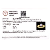 (MIA) Set de anillos con diamantes en oro amarillo 18KT D-0.26CT