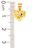 Dije (Corazón) en oro amarillo 18kt.