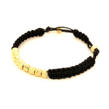 Pulsera para bebés (cordón negro ajustable) en amarillo 10KT (Copia)