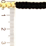 Pulsera para bebés (cordón negro ajustable) en amarillo 10KT (Copia)