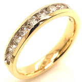 (MIA) Banda con diamantes en oro amarillo 18kt. D-0.75CTS.