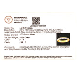 (MIA) Banda con diamantes en oro amarillo 18kt. D-0.75CTS.