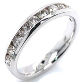 (MIA) Banda con diamantes en oro blanco 18kt. D-0.75CTS.