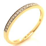 (MIA) Set de anillos con diamantes en oro amarillo 18KT. D-0.65CT