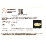 (MIA) Set de anillos con diamantes en oro amarillo 18KT. D-0.65CT