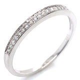 (MIA) Set de anillos con diamantes en oro blanco 18KT. D-0.65CT