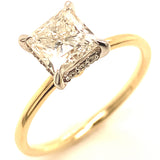 (LD) Anillo con diamante de laboratorio en oro amarillo 14KT D-1.14CT