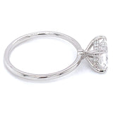 (LD) Anillo con diamante de laboratorio en oro blanco 14KT D-1.09CT