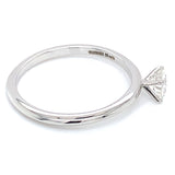 (LD) Anillo con diamante de laboratorio en oro blanco 14KT D-0.50CT