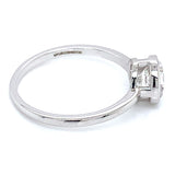 (LD) Anillo con diamante de laboratorio en oro blanco 14KT D-1.13CT