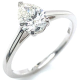 (LD) Anillo con diamante de laboratorio en oro blanco 14KT D-1.00CT