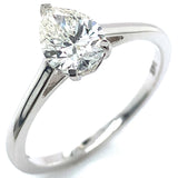 (LD) Anillo con diamante de laboratorio en oro blanco 14KT D-1.00CT