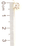 (LD) Aretes con diamantes de laboratorio en oro amarillo 14KT. D-0.93CT