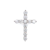 (LD) Dije con diamantes de laboratorio en oro blanco 14KT. D-1.03Cts.