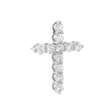 (LD) Dije con diamantes de laboratorio en oro blanco 14KT. D-1.03Cts.