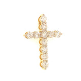 (LD) Dije con diamantes de laboratorio en oro amarillo 14KT. D-1.05Cts.