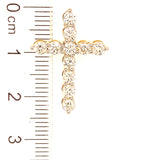 (LD) Dije con diamantes de laboratorio en oro amarillo 14KT. D-1.05Cts.