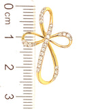 (LD) Dije con diamantes de laboratorio en oro amarillo 14KT. D-0.22Cts.