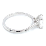 (LD) Anillo con diamante de laboratorio en oro blanco 14KT D-1.06CT