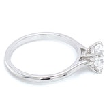 (LD) Anillo con diamante de laboratorio en oro blanco 14KT D-1.00CT