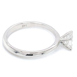 (LD) Anillo con diamante de laboratorio en oro blanco 14KT D-0.70CT
