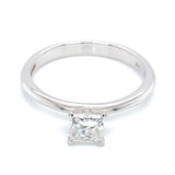 (LD) Anillo con diamante de laboratorio en oro blanco 14KT D-0.70CT