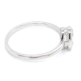 (LD) Anillo con diamante de laboratorio en oro blanco 14KT D-0.90CT