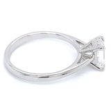(LD) Anillo con diamante de laboratorio en oro blanco 14kt. D-1.10CTS.
