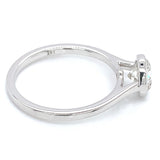 (LD) Anillo con diamante de laboratorio en oro blanco 14KT D-1.20CT
