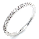 (LD) Set de anillos con diamantes de laboratorio en oro blanco 14KT. D-2.77CT