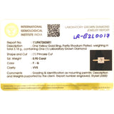 (LD) Anillo con diamante de laboratorio en oro amarillo 14KT D-0.95CT