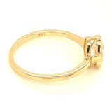 (LD) Anillo con diamante de laboratorio en oro amarillo 14KT D-0.93CT