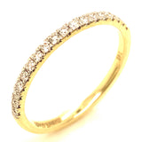 (LD) Set de anillos con diamantes de laboratorio en oro amarillo 14KT. D-2.74CT