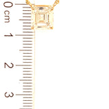 (LD) Collar con diamante de laboratorio en oro amarillo 14KT. 42cm D-2.04CT