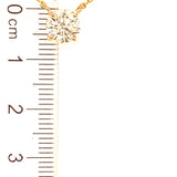 (LD) Collar con diamante de laboratorio en oro amarillo 14KT. 41.5cm D-1.02CT