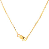 (LD) Collar con diamantes de laboratorio en oro amarillo 14KT. 40cm D-2.79CT