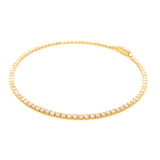 (LD) Pulsera (tennis) con diamantes de laboratorio en oro amarillo 14KT 18CM