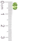 Aretes con peridoto en plata 925