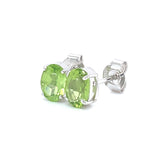 Aretes con peridoto en plata 925