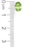 Aretes con peridoto en plata 925