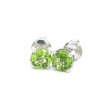Aretes con peridoto en plata 925