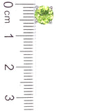 Aretes con peridoto en plata 925