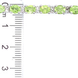 Pulsera con peridoto y circones en plata 925